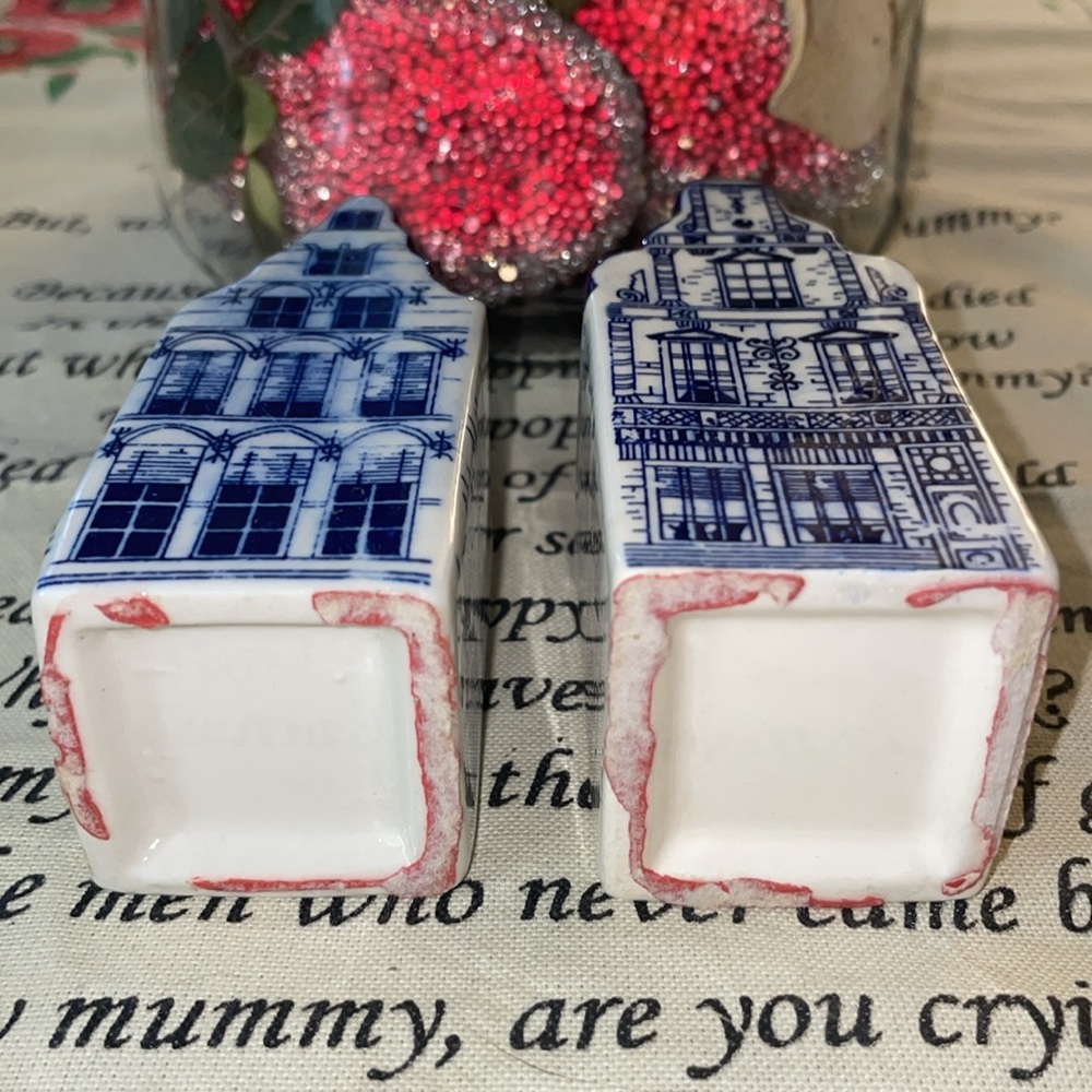 Vintage Delft Blue Elesva 229 Canal House w/ Cork Stopper Lot! - Picture 5 of 6